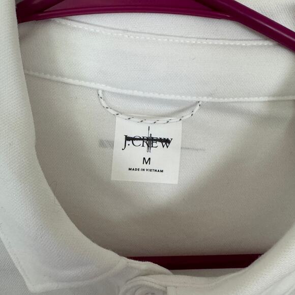 J.Crew Performance Polo Shirt Mens M White Pullover Coolmax Short Sleeve Stretch - Picture 4 of 8